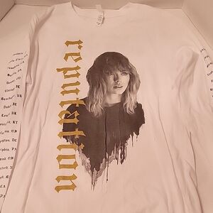 Taylor Swift white reputation tshirt sz med